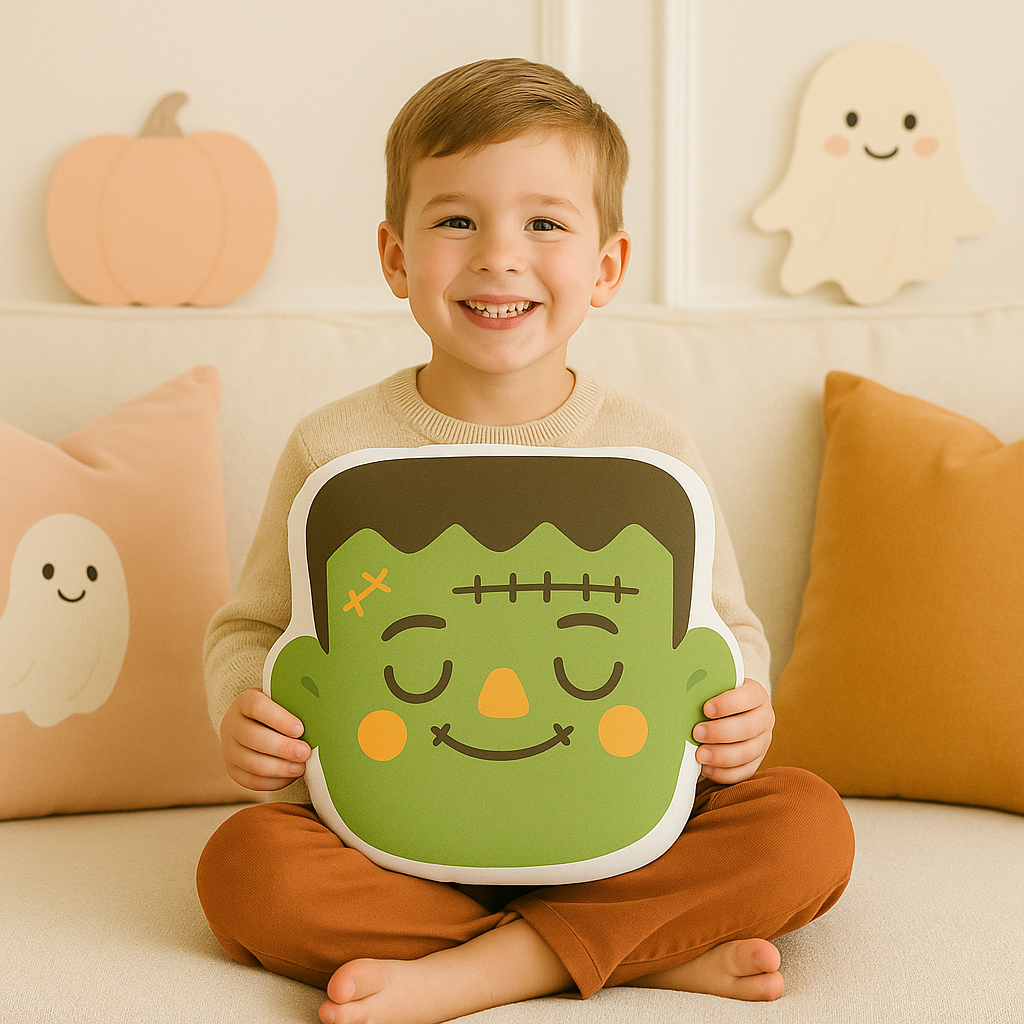 Cute Frankenstein Shaped Pillow