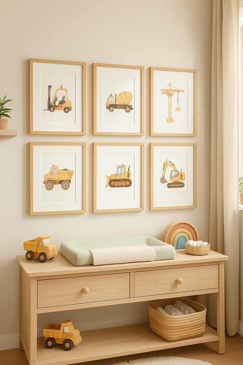 6 Construction Trucks Digital Images