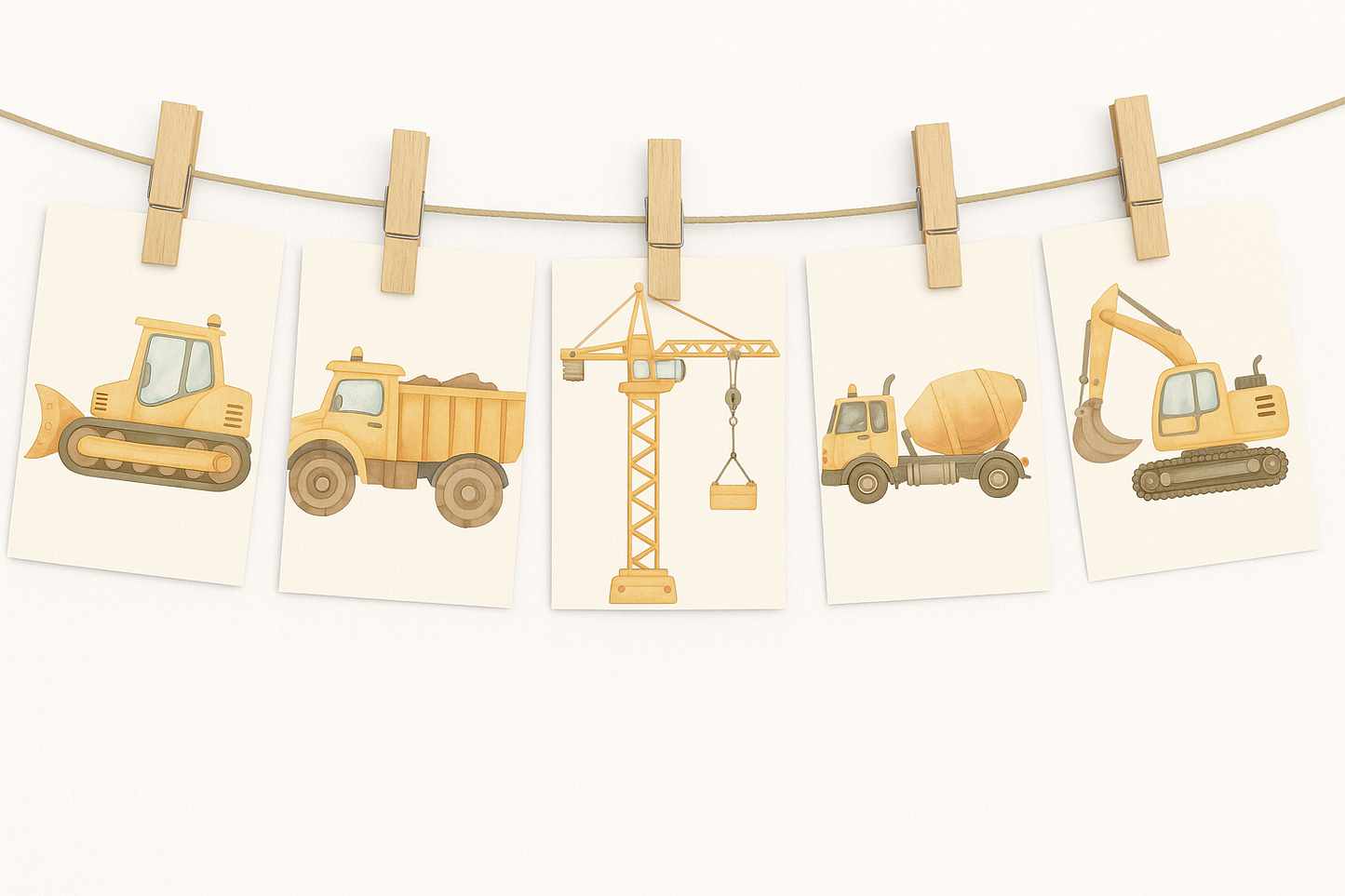 6 Construction Trucks Digital Images