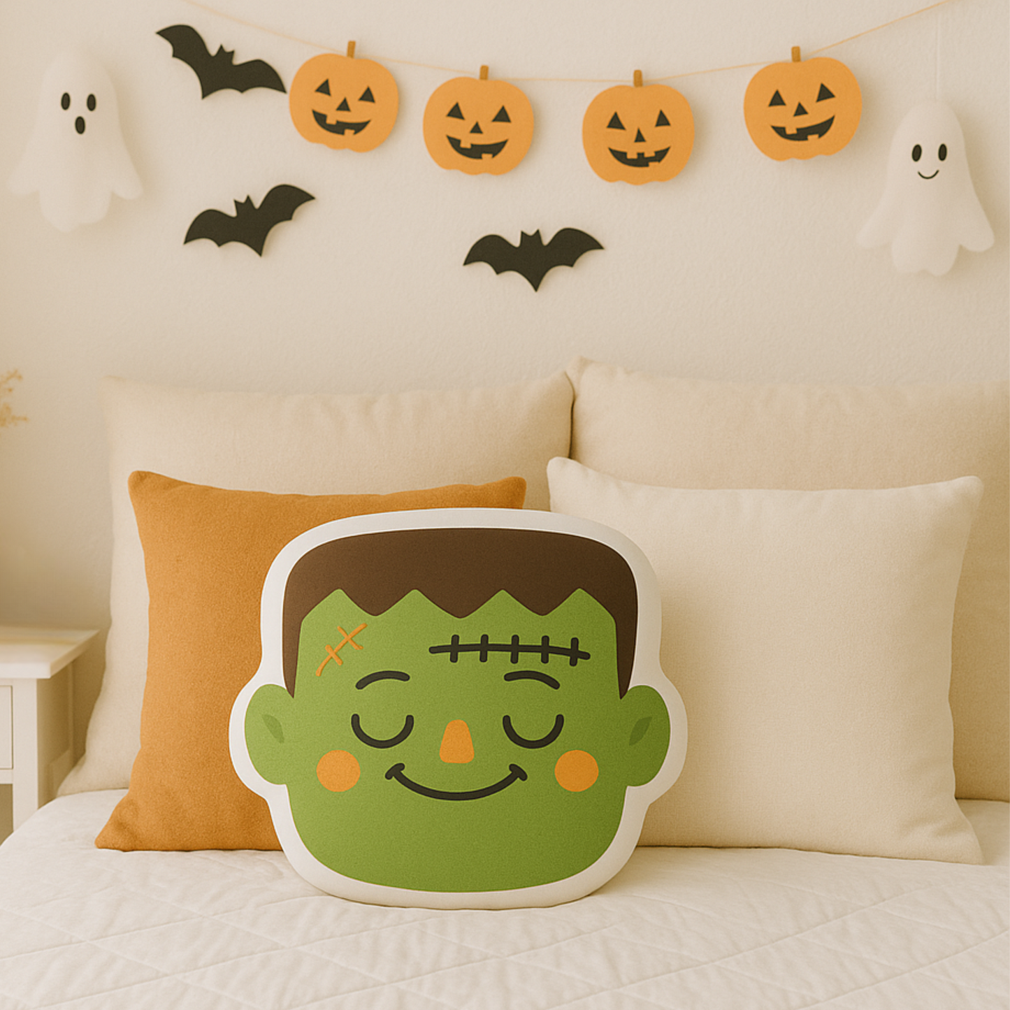 Cute Frankenstein Shaped Pillow