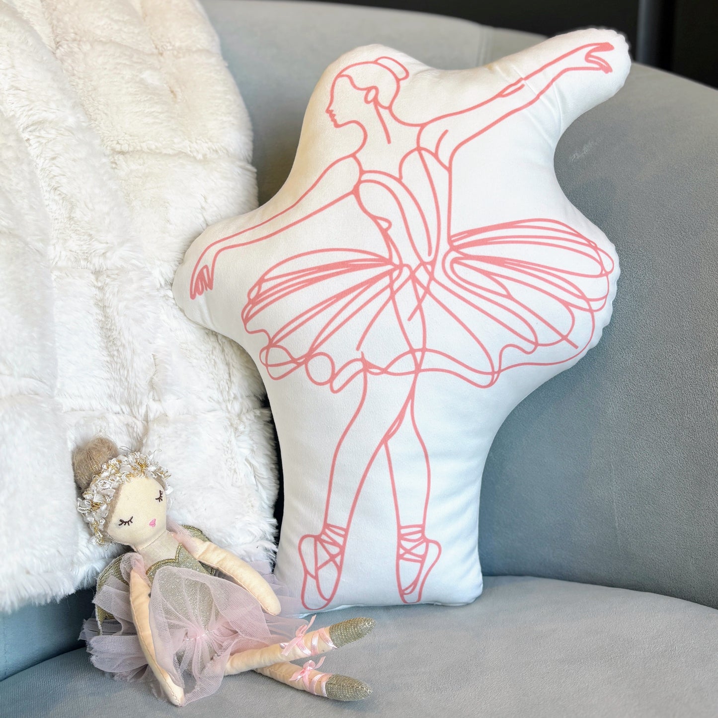 Ballarina Shaped Pillow