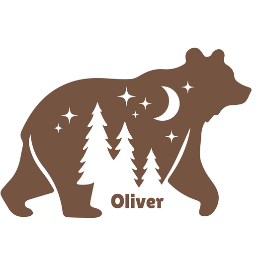 Personalized Bear Shaped Pillow
