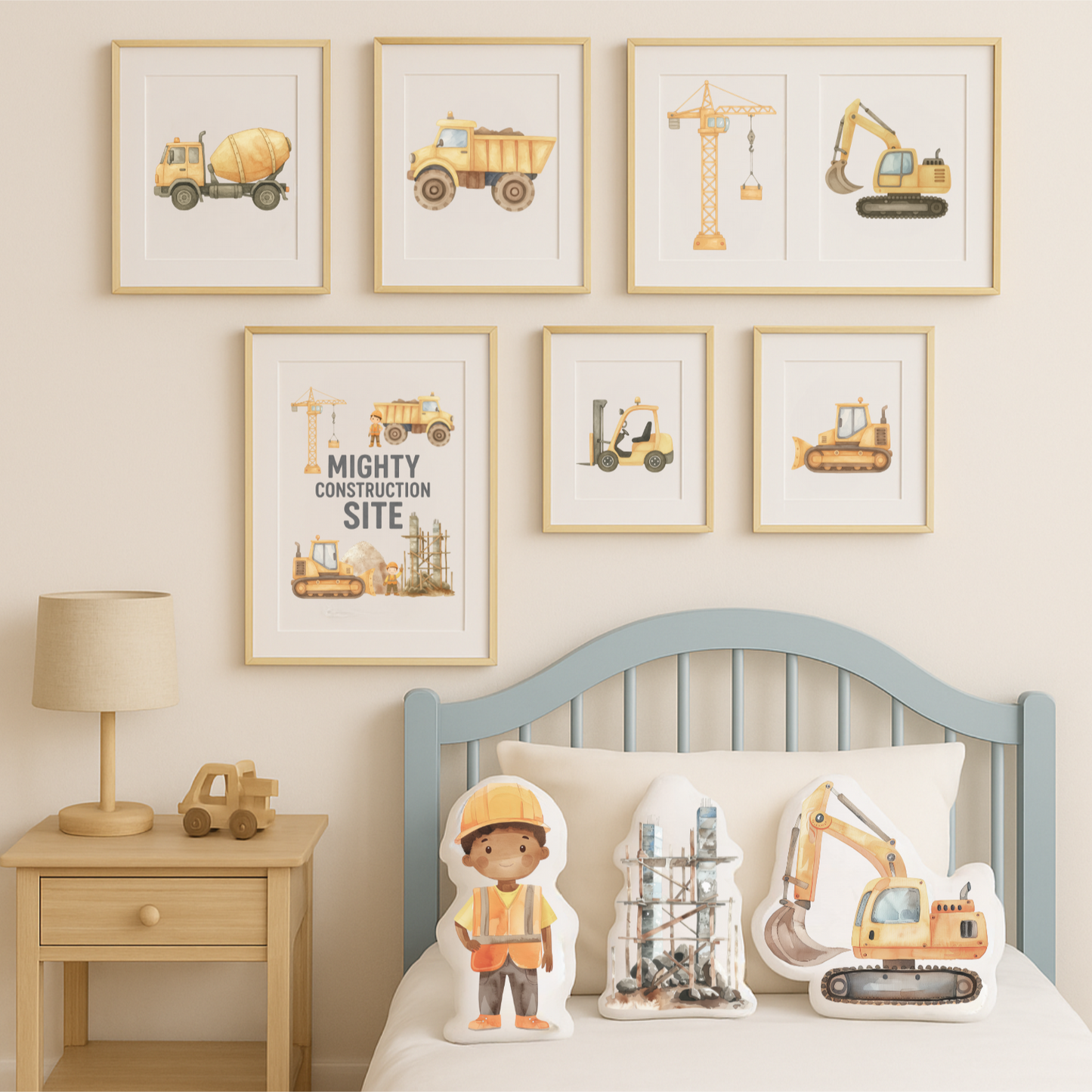 Free- Mighty Construction Site Digital Print