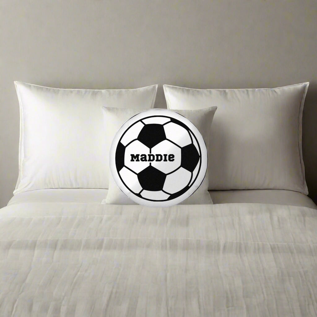 Personalized Soccer Ball Shaped Pillow