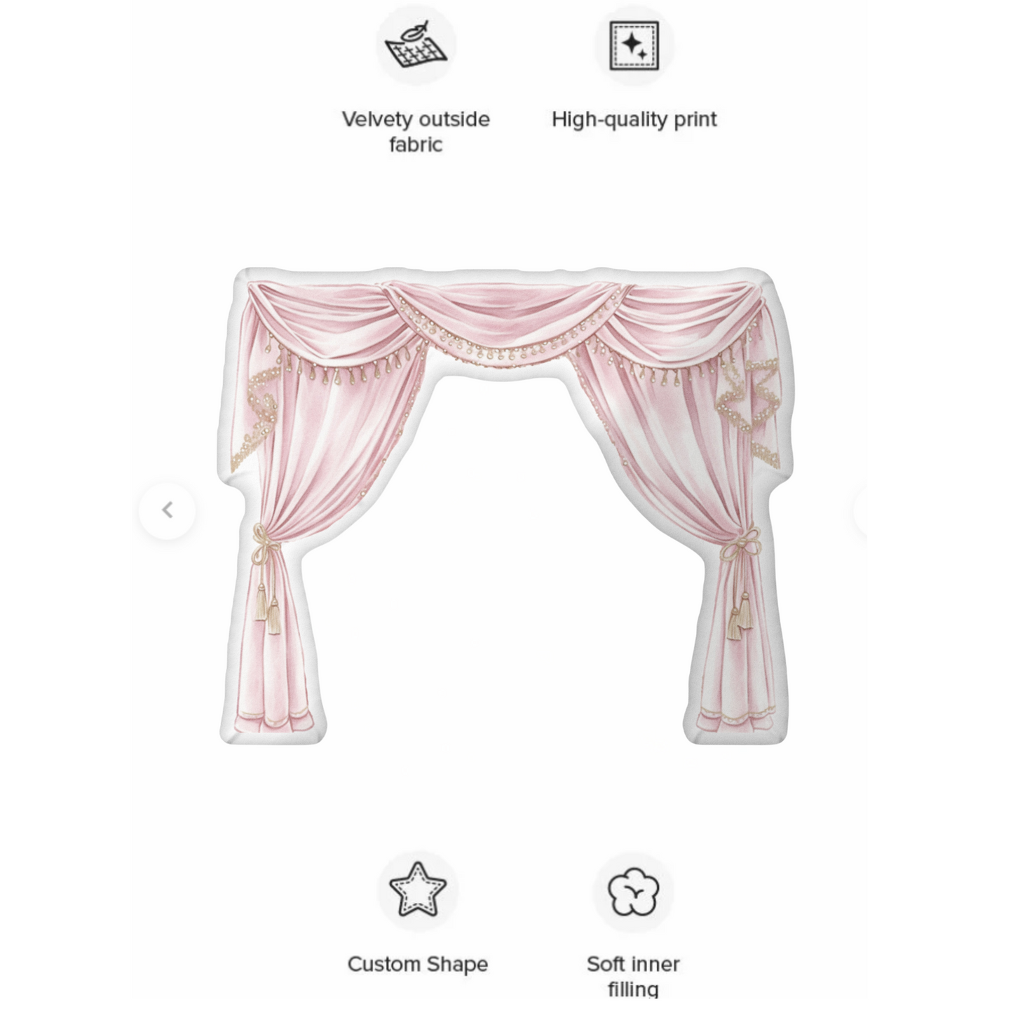 Curtain Shaped Pillow