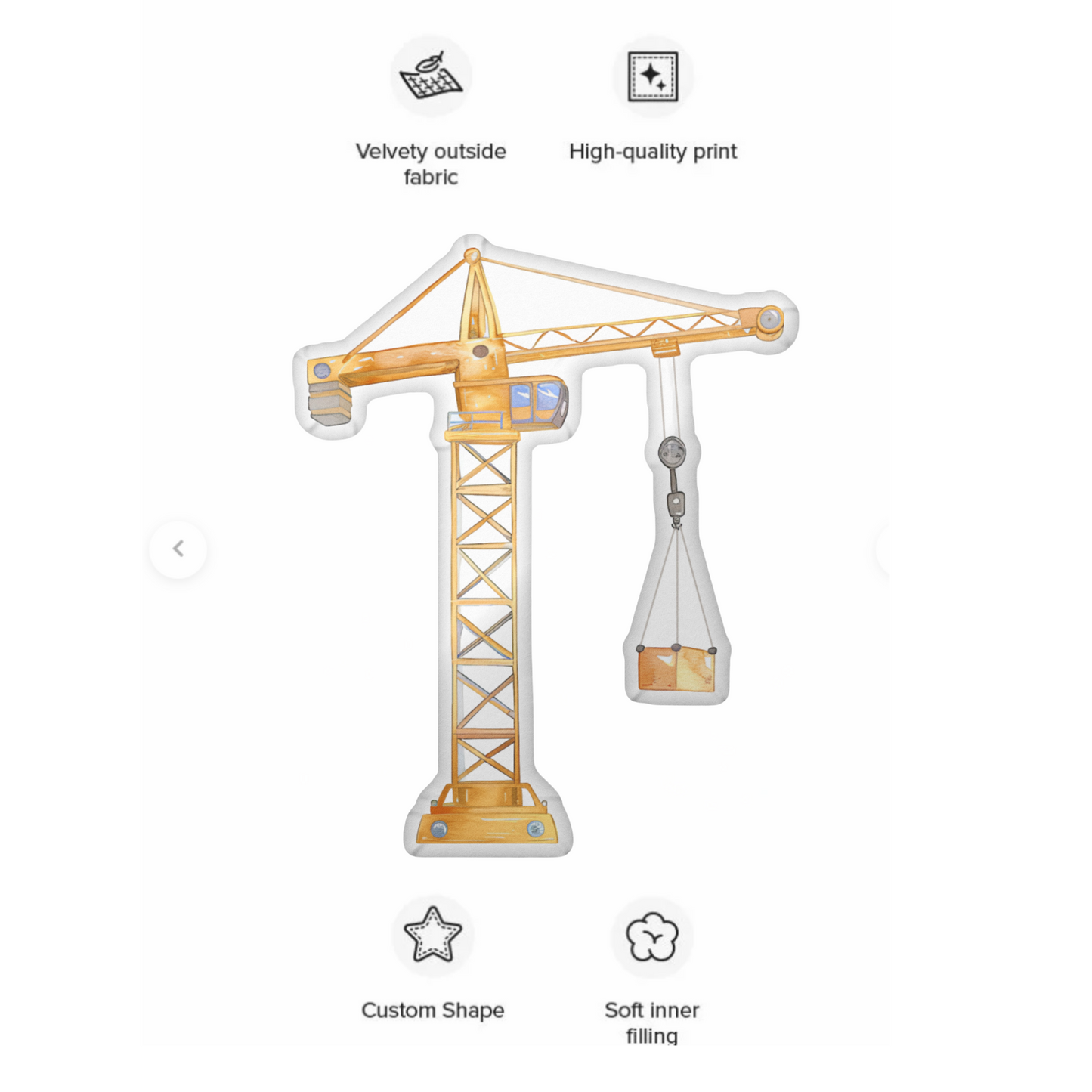 Crane Shaped Pillow