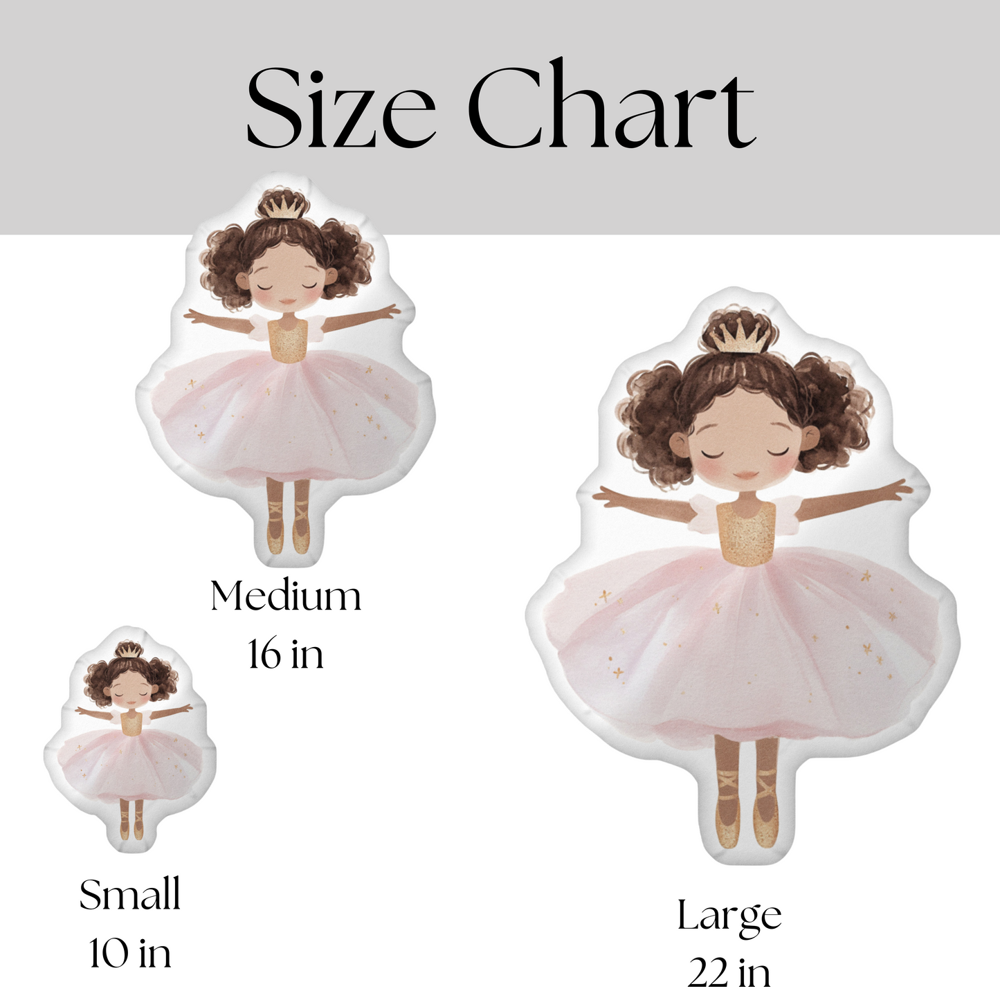 Wren Princess Ballerina Shaped Pillow