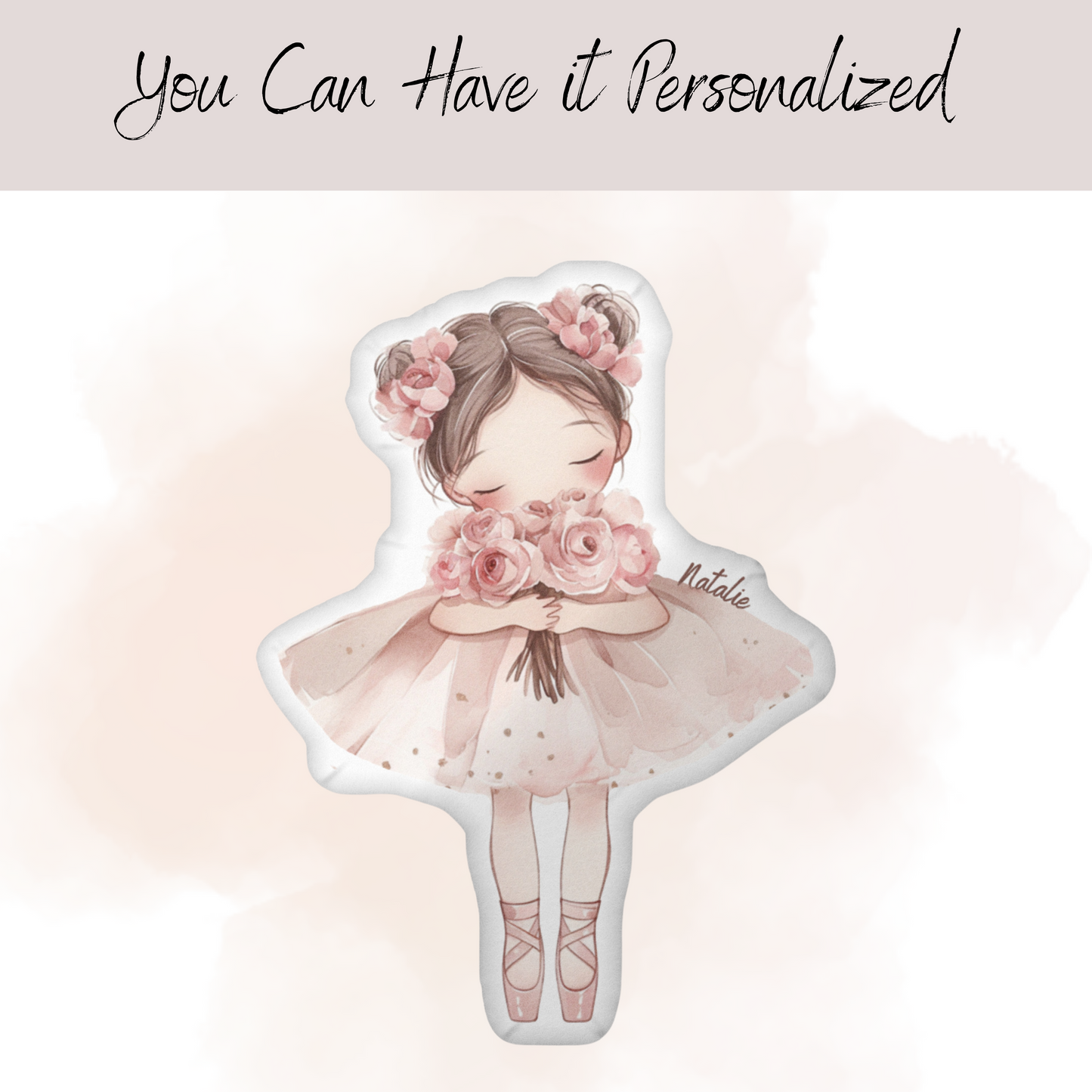 Natalie Princess Ballerina Shaped Pillow