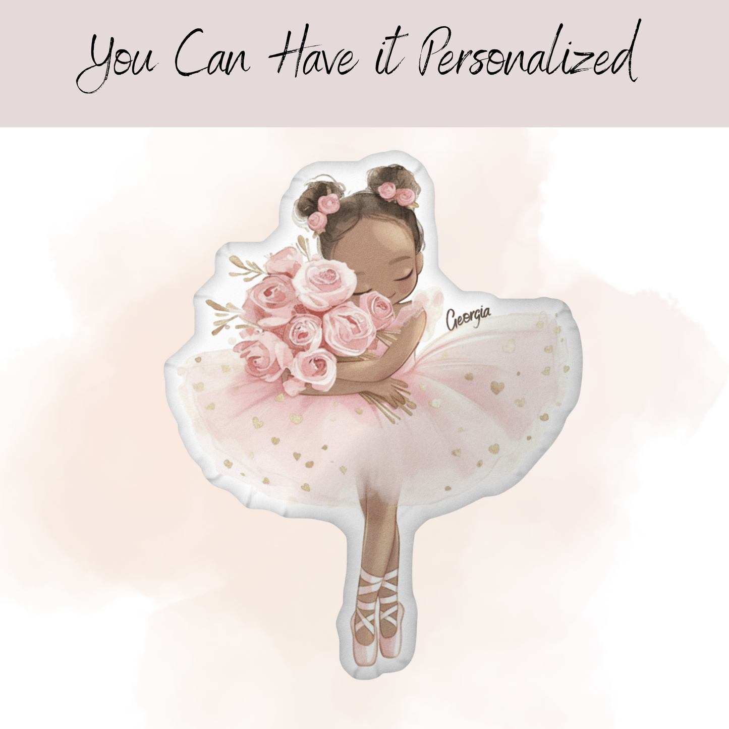 Georgia Princess Ballerina Shaped Pillow