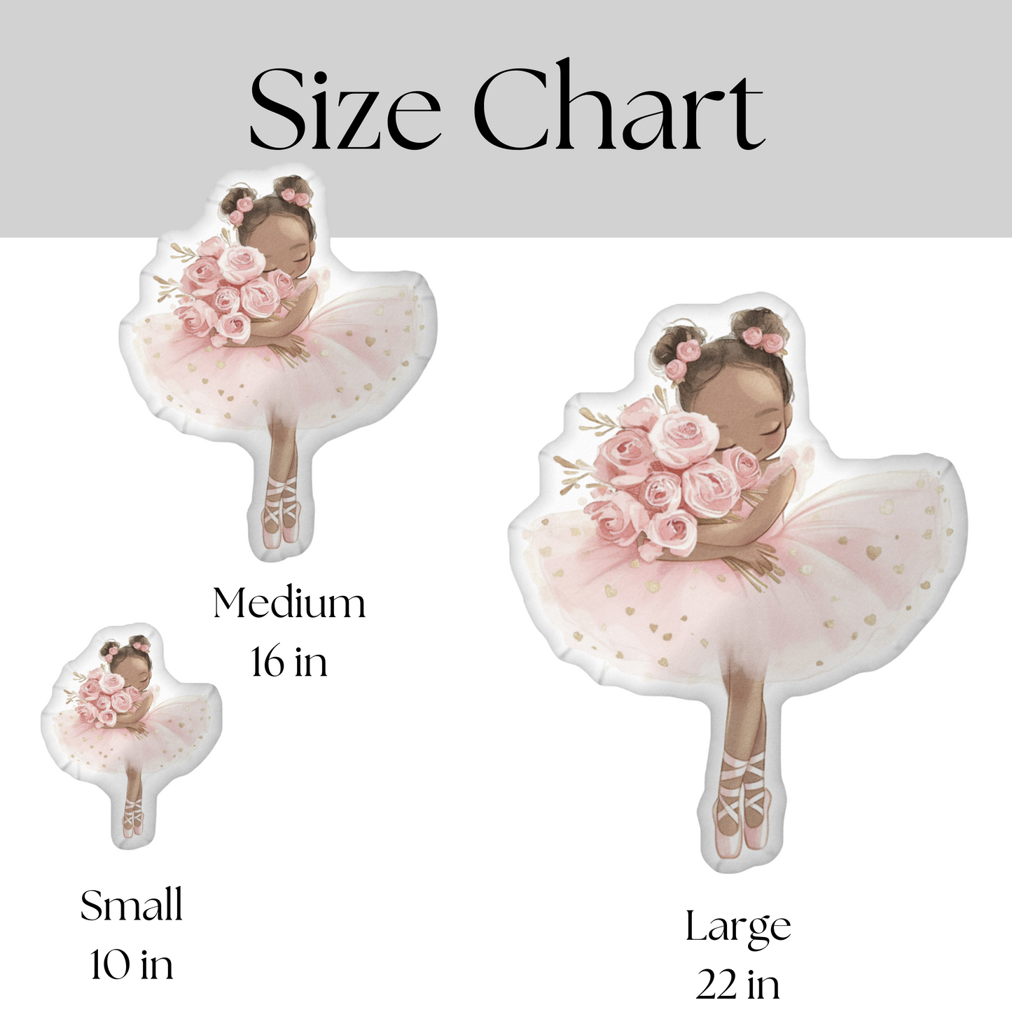 Georgia Princess Ballerina Shaped Pillow