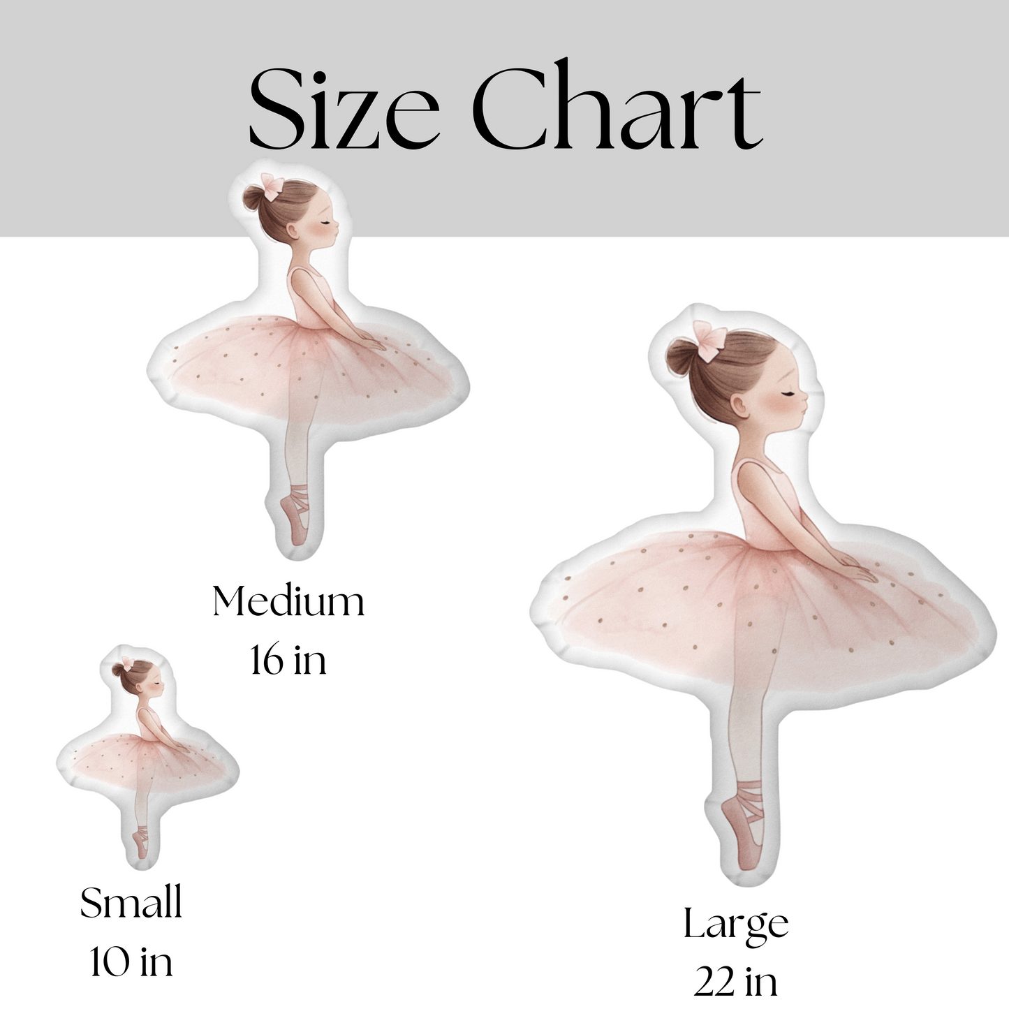 Sarah Princess Ballerina Shaped Pillow