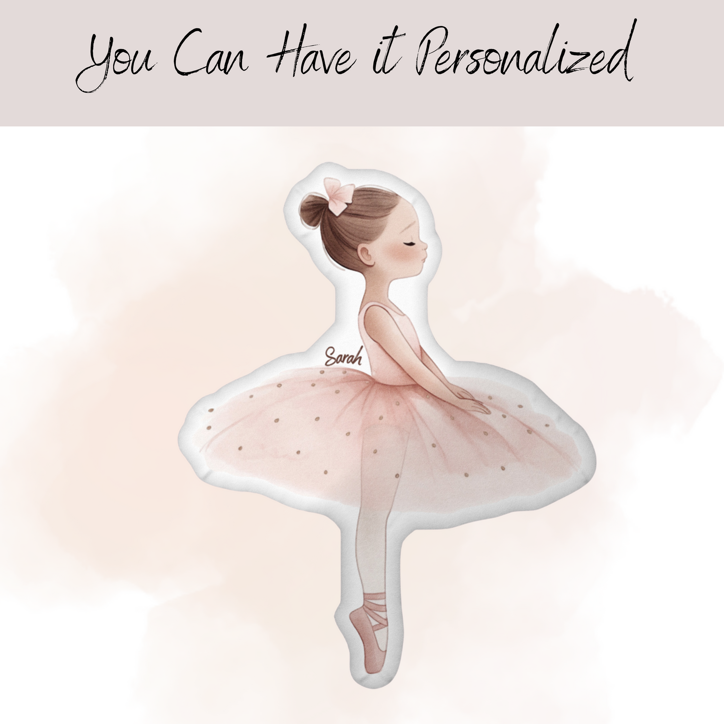 Sarah Princess Ballerina Shaped Pillow