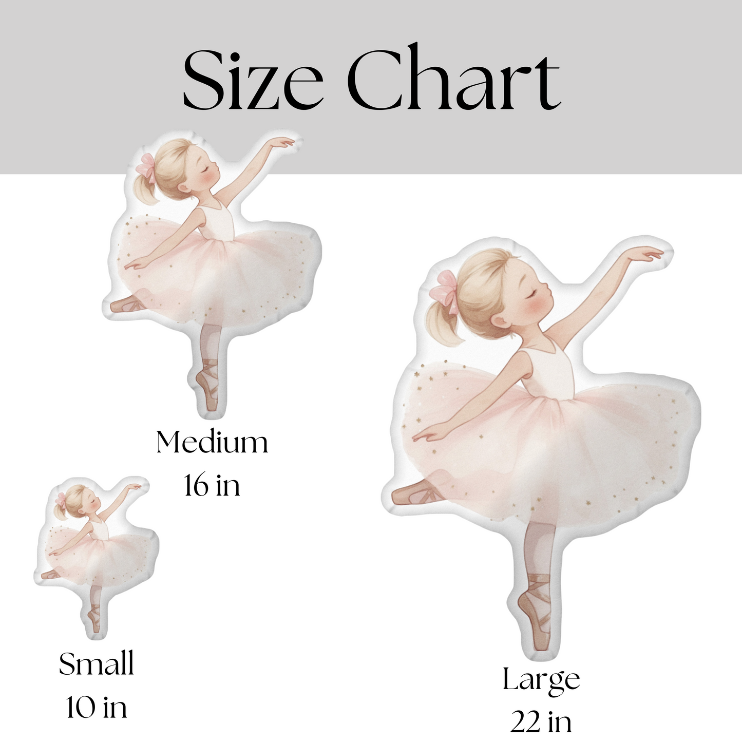Hailey Princess Ballerina Shaped Pillow