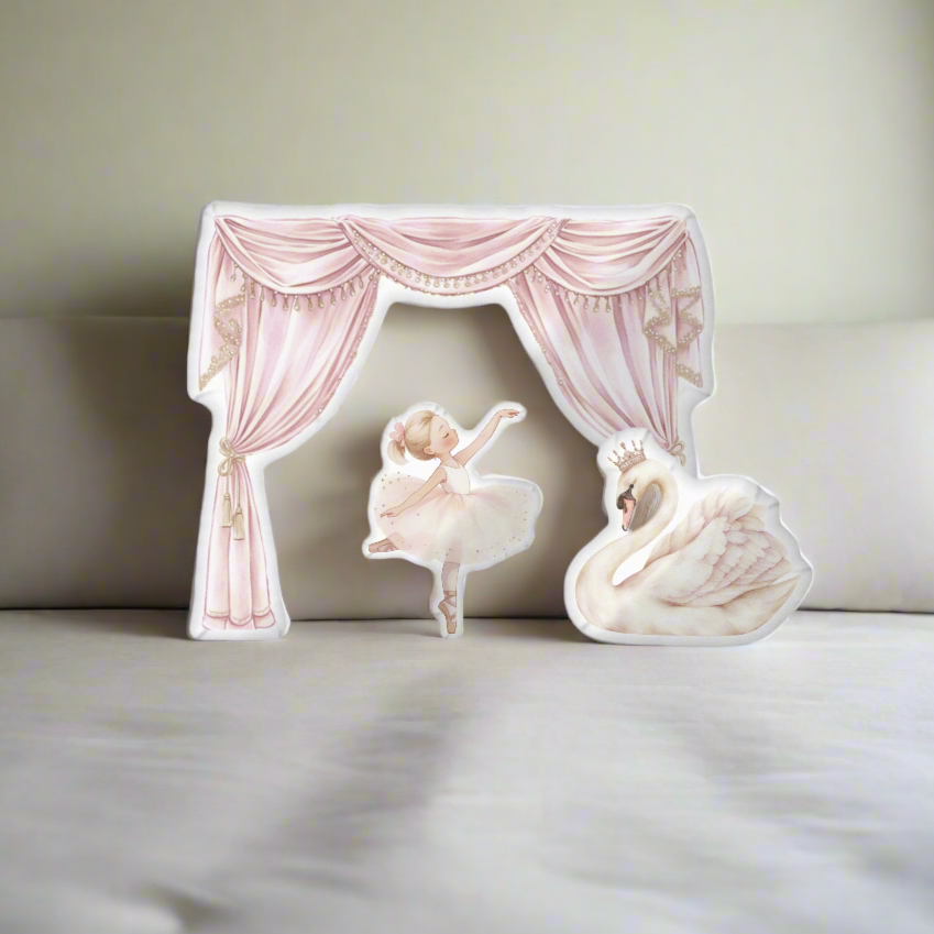 Hailey Princess Ballerina Shaped Pillow