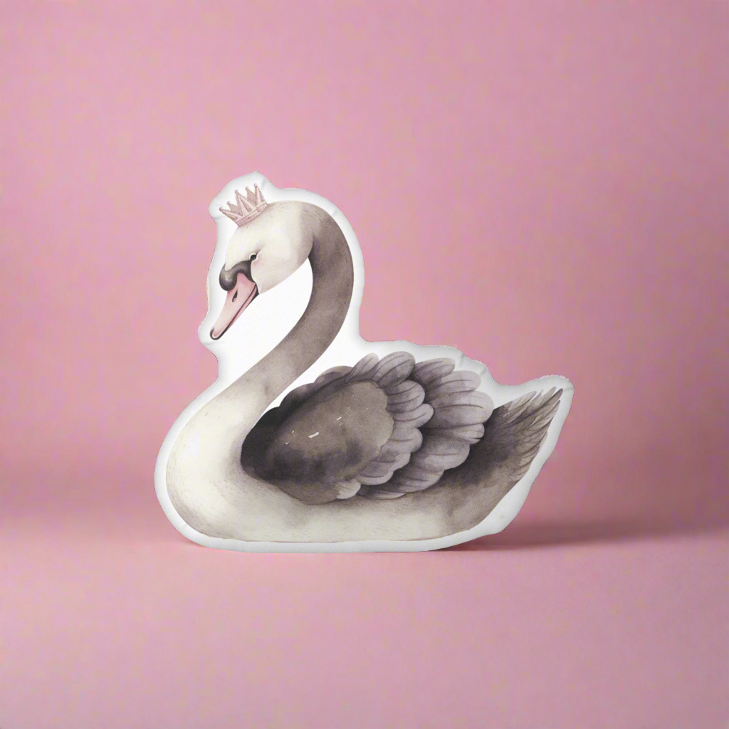 Black Swan Princess Shaped Pillow