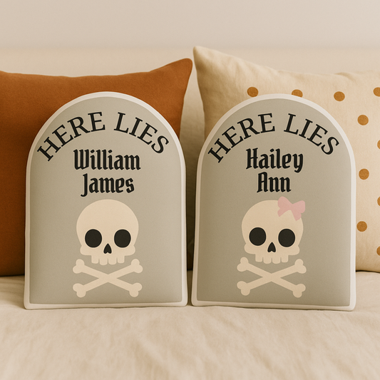 Personalized Modern Tombstone Shaped Pillow