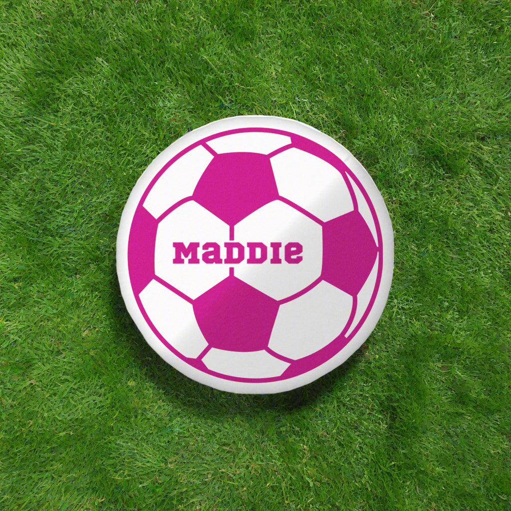 Personalized Soccer Ball Shaped Pillow