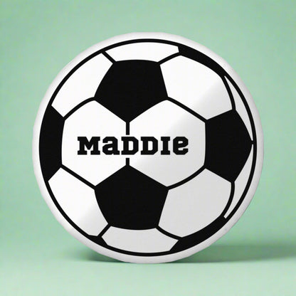 Personalized Soccer Ball Shaped Pillow