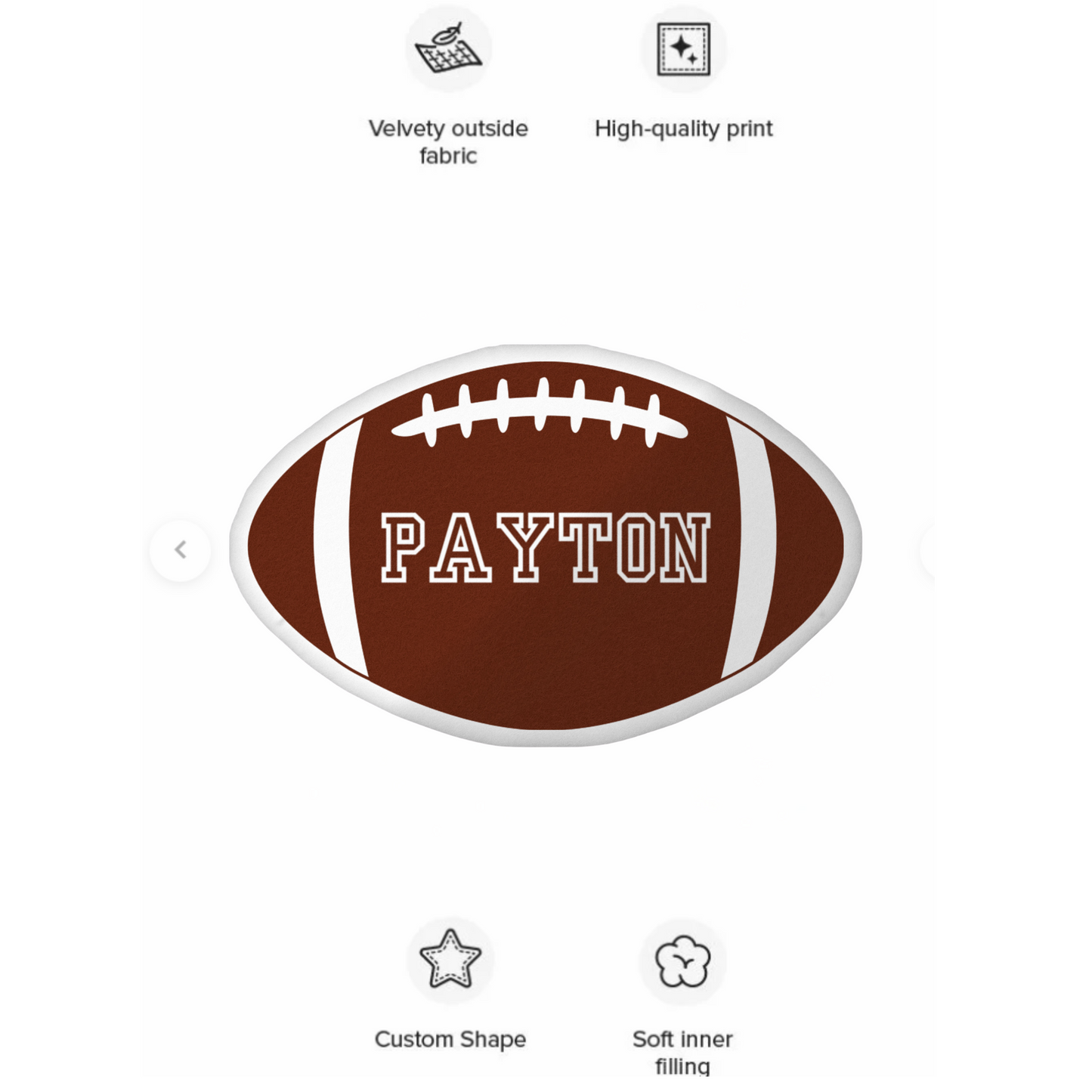 Personalized Football Pillow