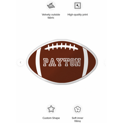 Personalized Football Pillow