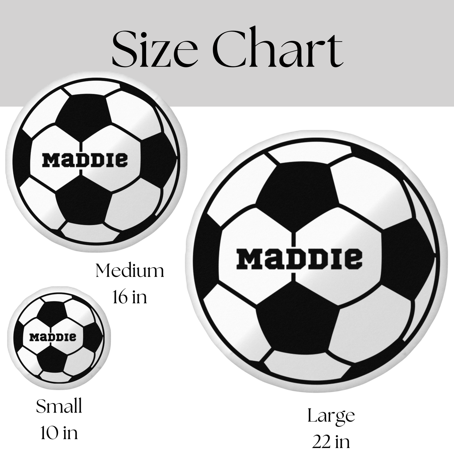 Personalized Soccer Ball Shaped Pillow