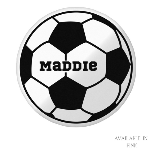 Personalized Soccer Ball Shaped Pillow