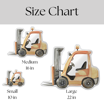 Fork Lift Shaped Pillow