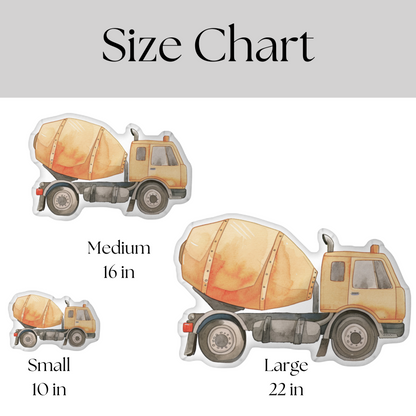 Cement Truck Shaped Pillow