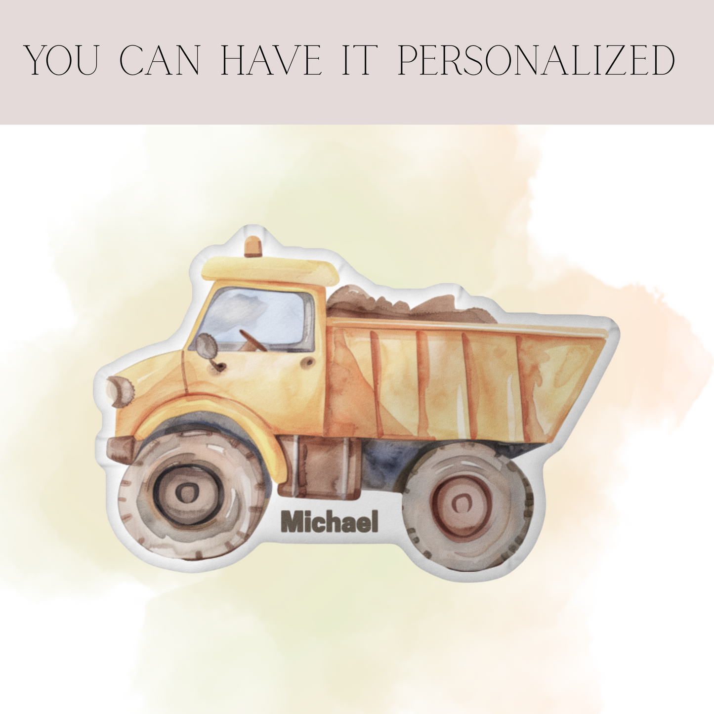 Dump Truck Shaped Pillow
