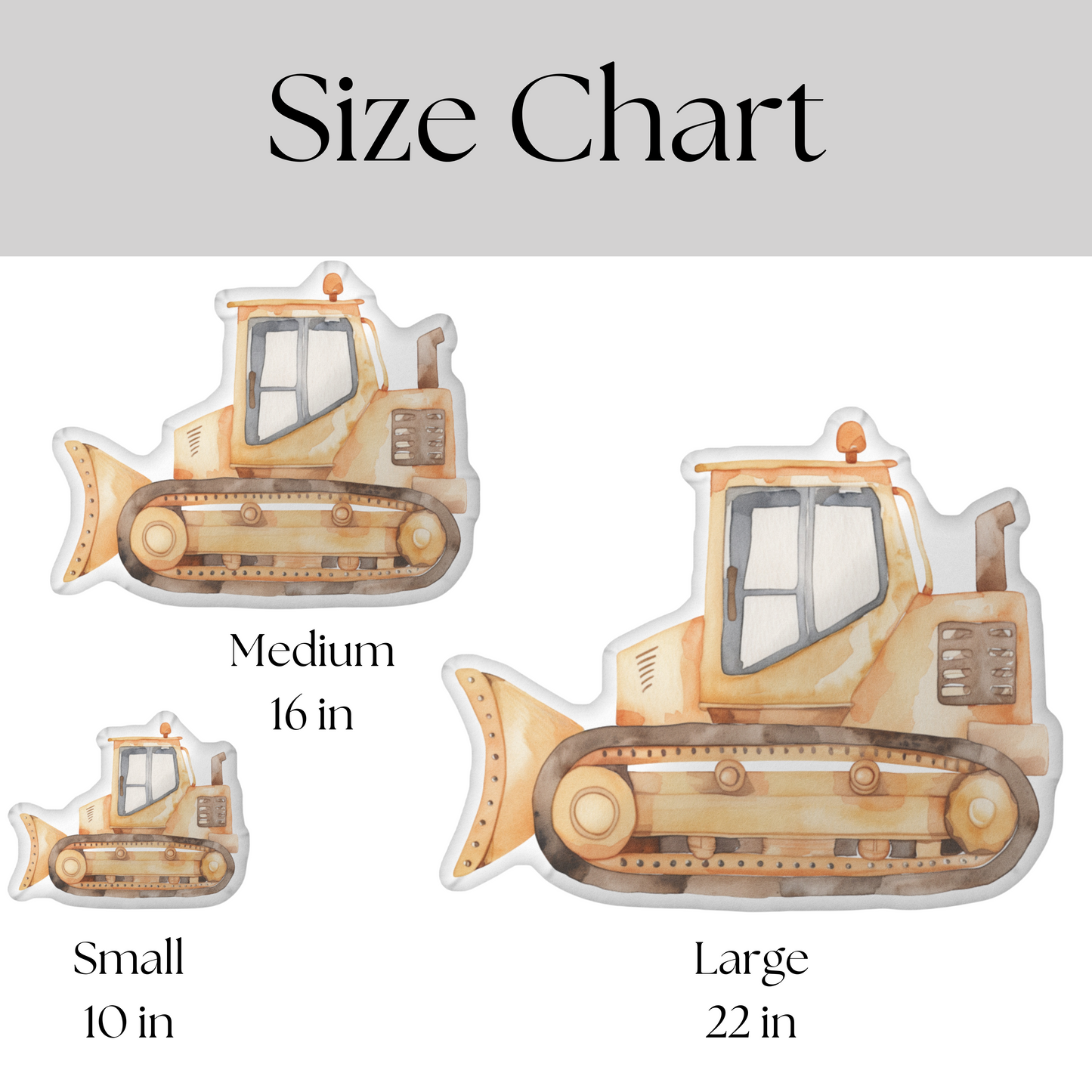 Bulldozer Shaped Pillow