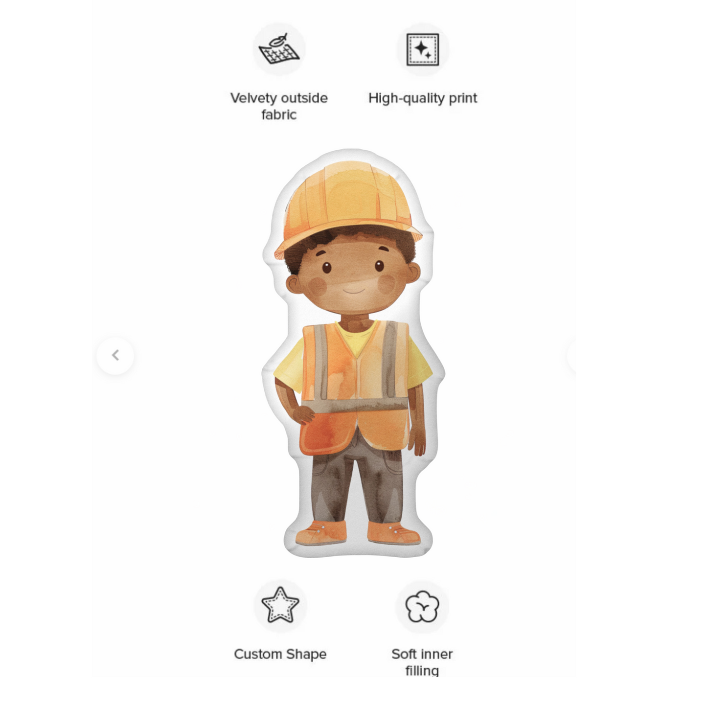 Little Bobby Builder Buddy Shaped Pillow