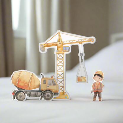 Little Jeffery Builder Buddy Shaped Pillow