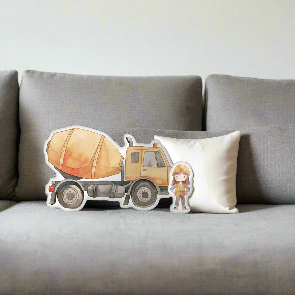 Little Jill Builder Buddy Shaped Pillow